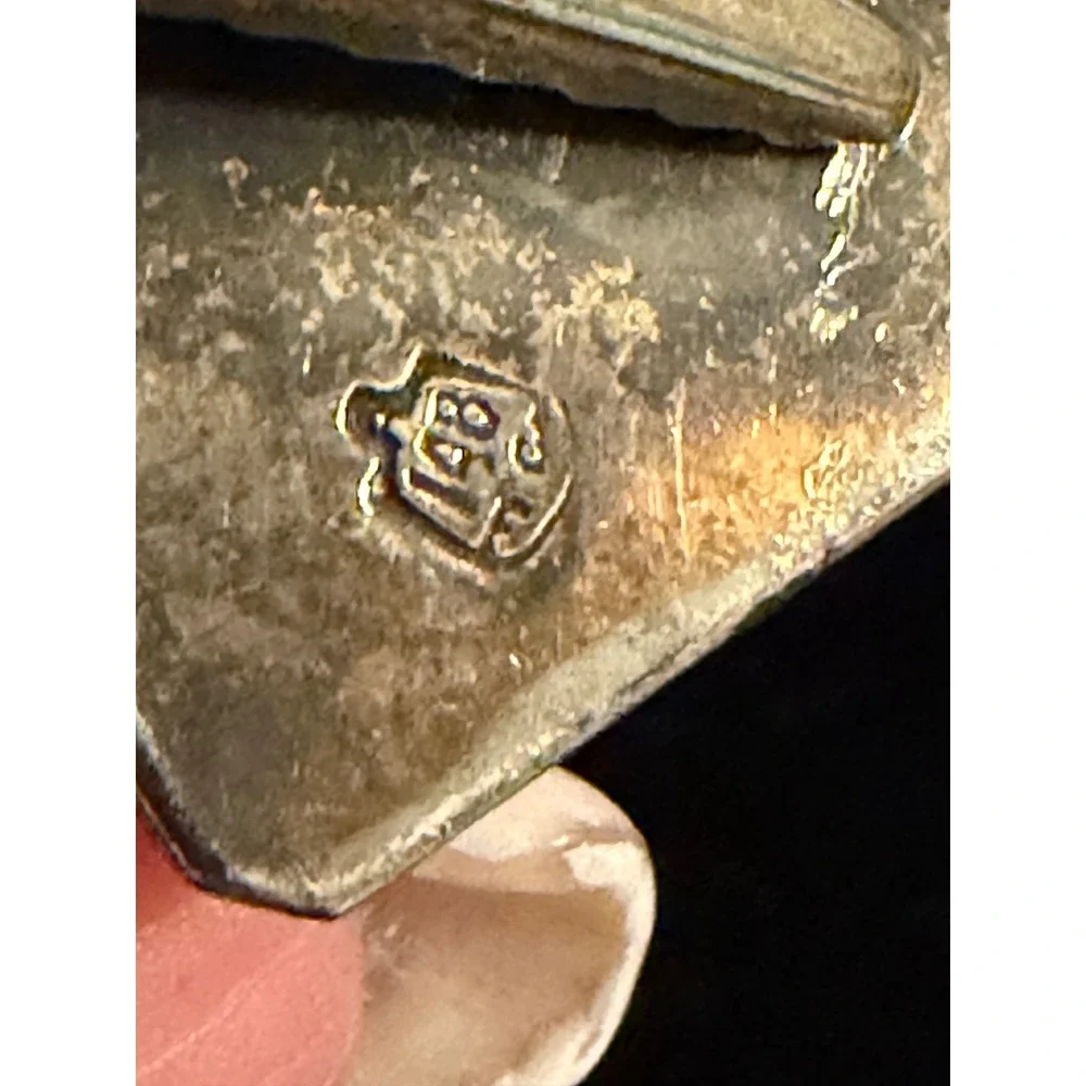 Vintage Taxco Mexico Strling Silver Tie Clip Fighting Cocks